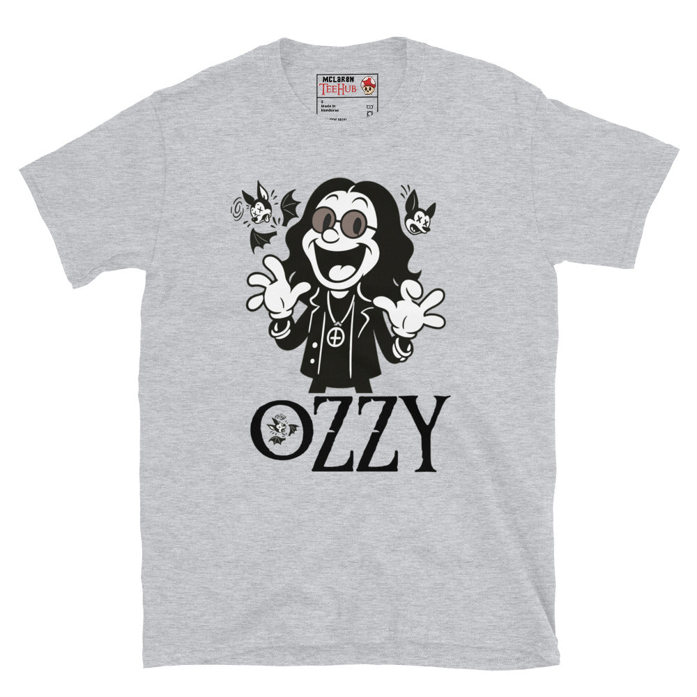 Cartoon Ozzy Osbourne Bat T-Shirt – Retro Rock Music Graphic Tee