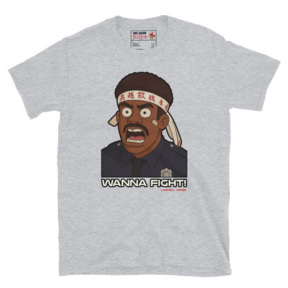 Police Academy "wanna fught, fight me" T-Shirt