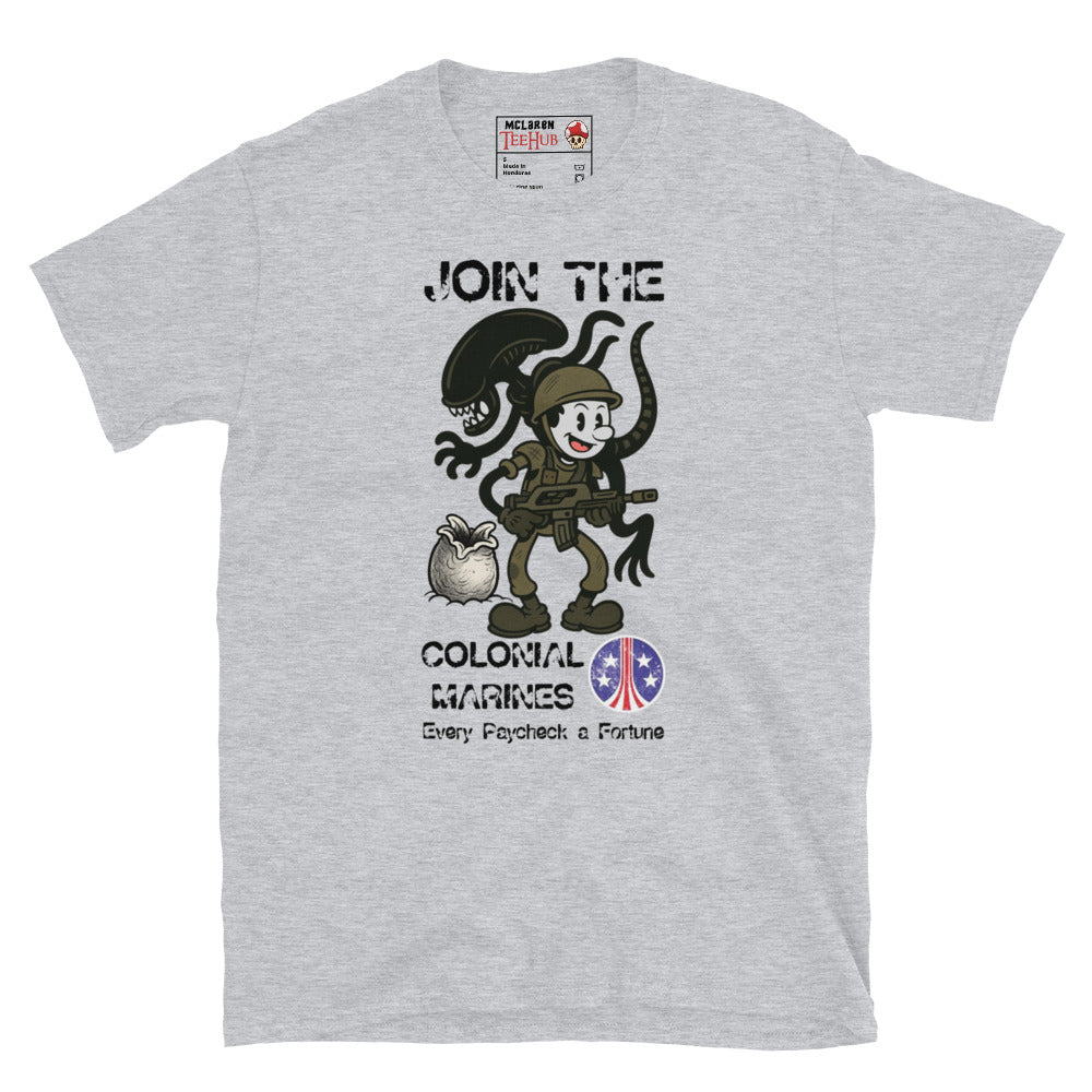 Aliens Join the Colonial Marines Retro T-Shirt