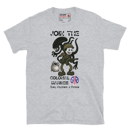 Aliens Join the Colonial Marines Retro T-Shirt