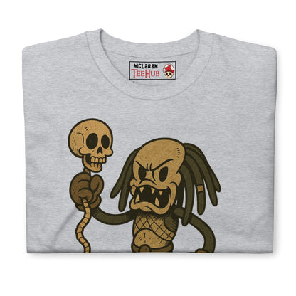 Predator Retro Cartoon T-Shirt, Rubber Hose 80s Action Movie