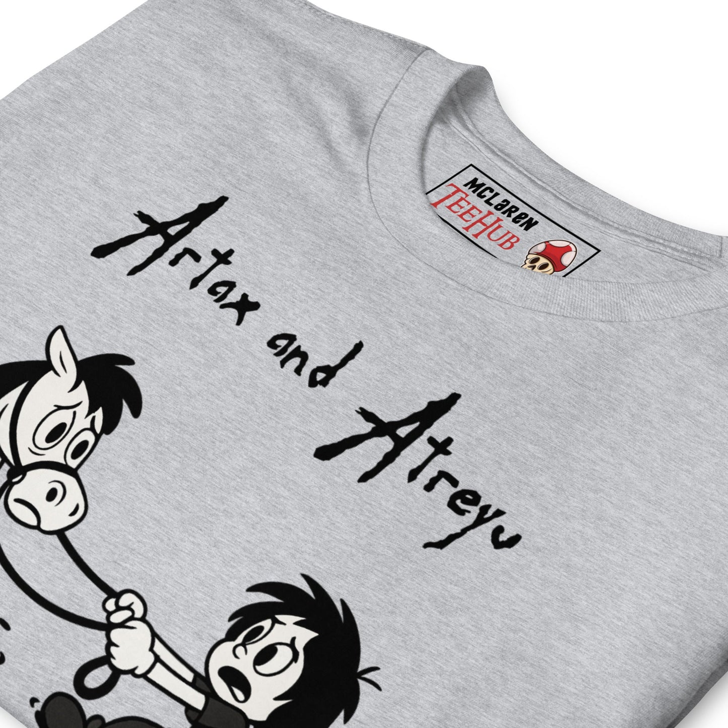 Artax & Atreyu – Swamp of Sadness Cartoon T-Shirt | NeverEnding Story Parody Tee