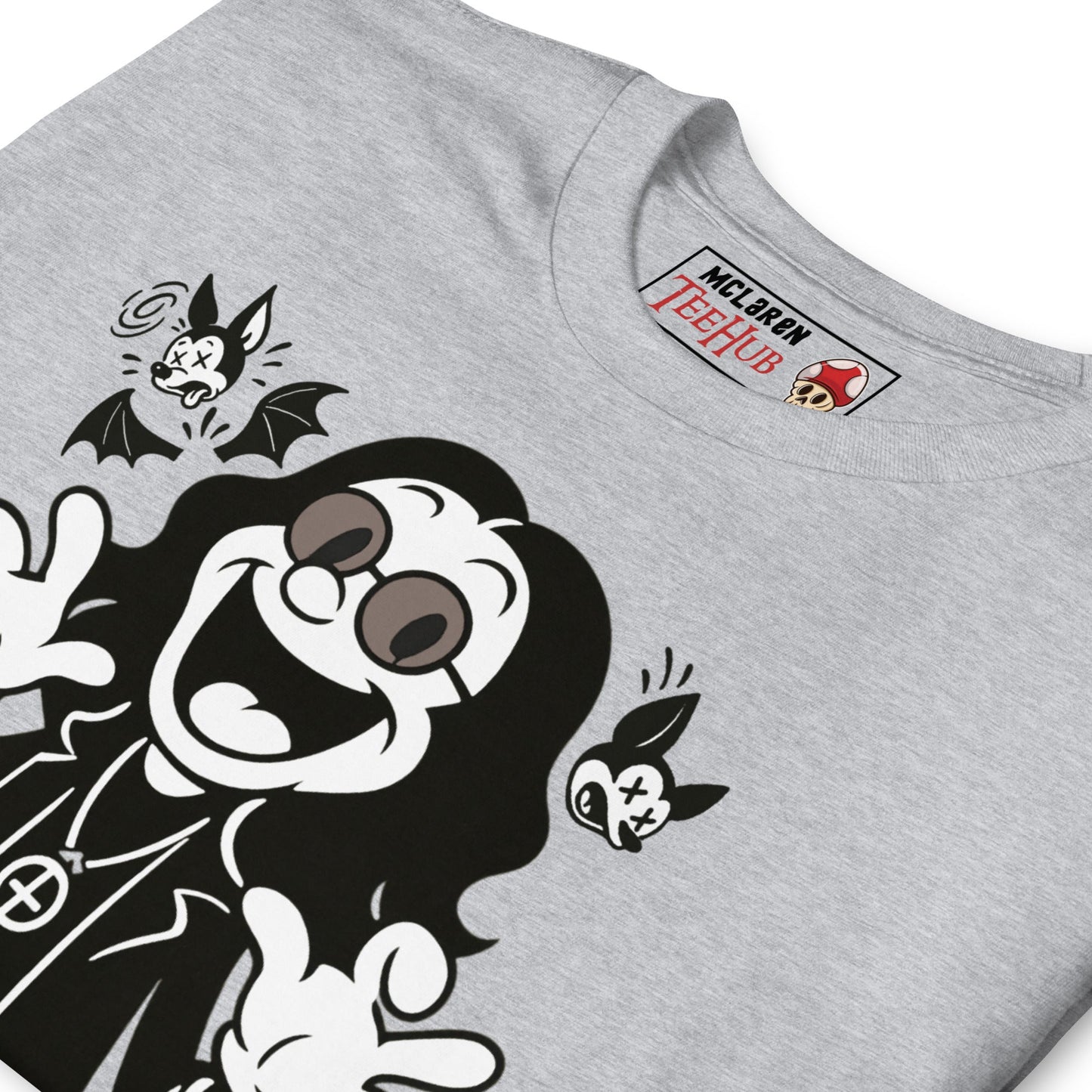 Cartoon Ozzy Osbourne Bat T-Shirt – Retro Rock Music Graphic Tee