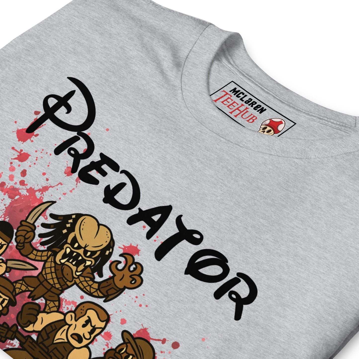 Predator Retro Cartoon T-Shirt – 80s Action Movie Tee