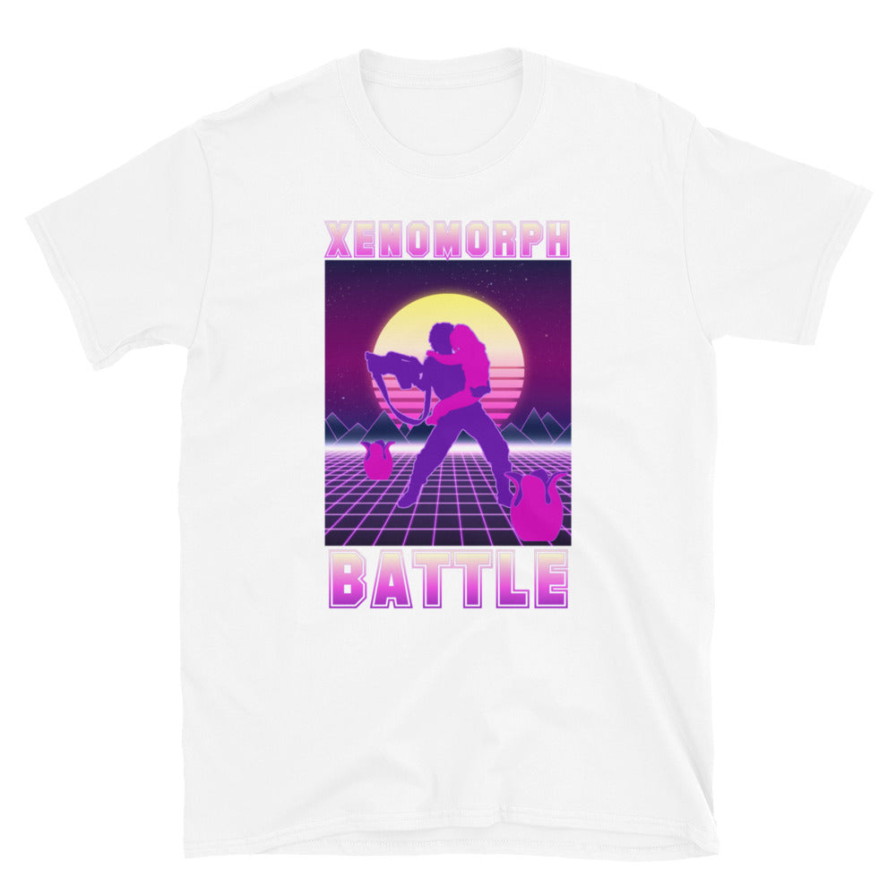 Aliens Movie, xenomorph battle t shirt