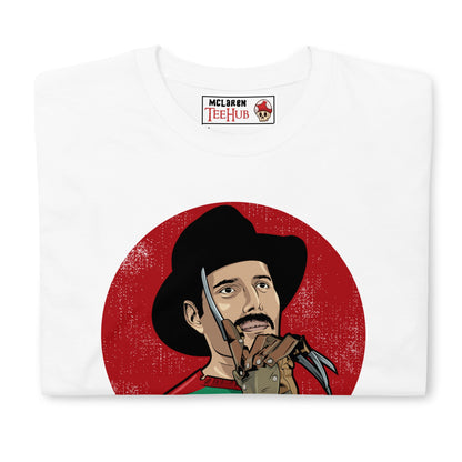 The Nightmare must go on, Freddy krueger, Freddie Mercury, Pop Culture Unisex T-Shirt