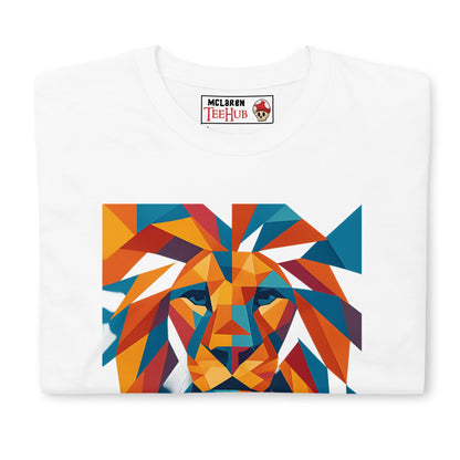 Geometric Lion Face T-Shirt