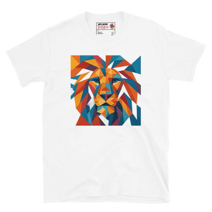 Geometric Lion Face T-Shirt