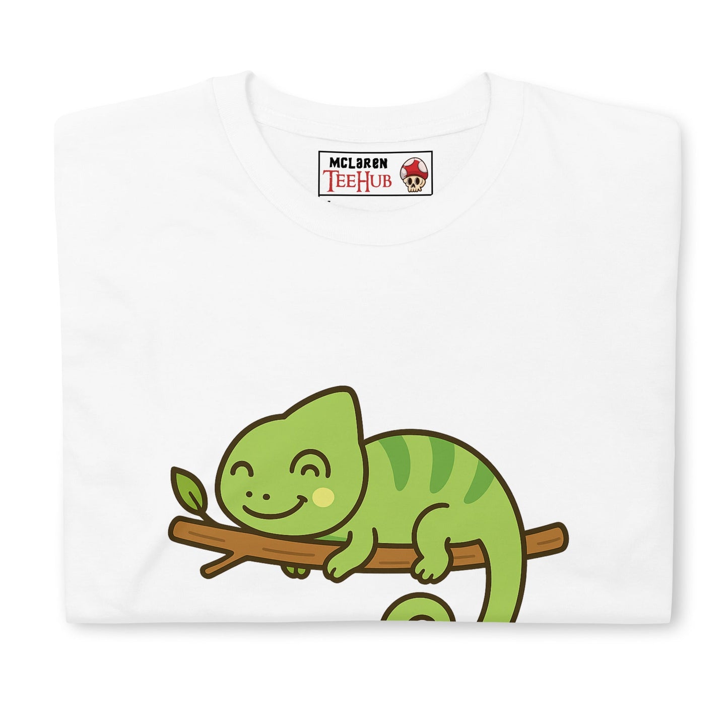 Cute Chameleon Cartoon T-Shirt – Funny Sleeping Lizard Tee
