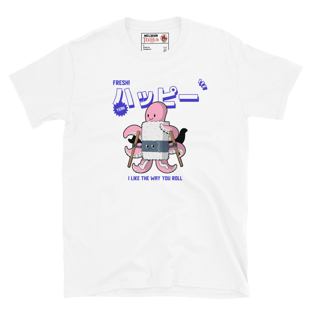 Funny Sushi Roll T-Shirt – I Like the Way You Roll Octopus Tee