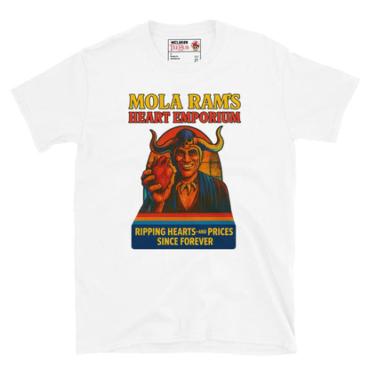 Mola Ram's Heart Emporium T-Shirt – Funny Indiana Jones Temple of Doom Parody Tee