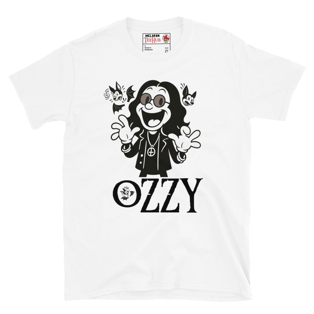 Cartoon Ozzy Osbourne Bat T-Shirt – Retro Rock Music Graphic Tee