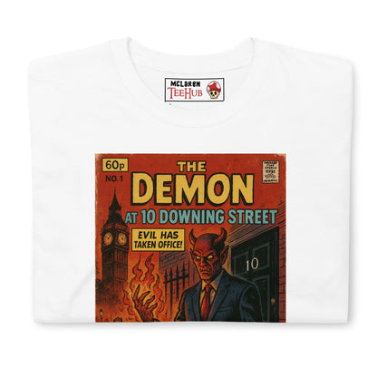 The Demon at 10 Downing Street Retro Comic T-Shirt