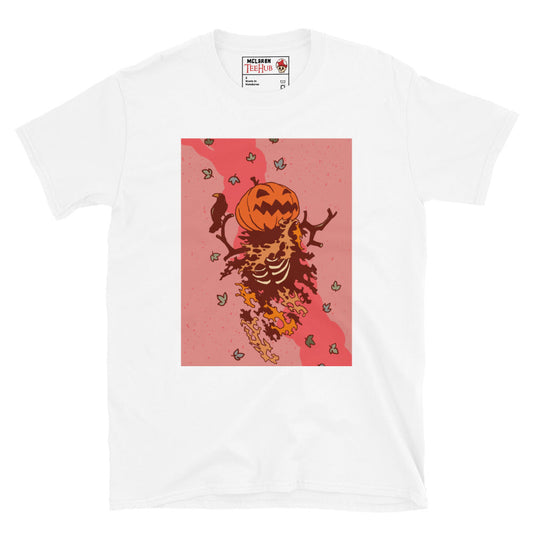Pumpkin Skeleton Samhain Halloween T-Shirt