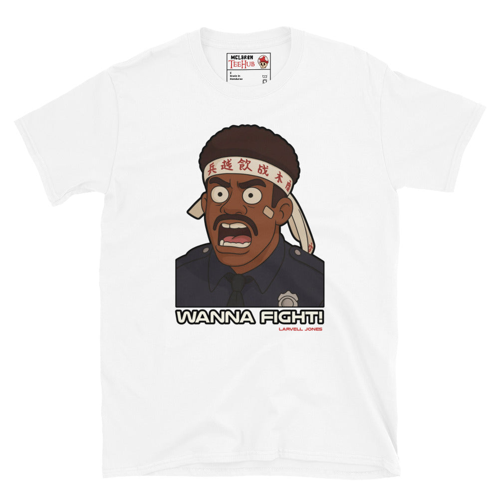 Police Academy "wanna fught, fight me" T-Shirt