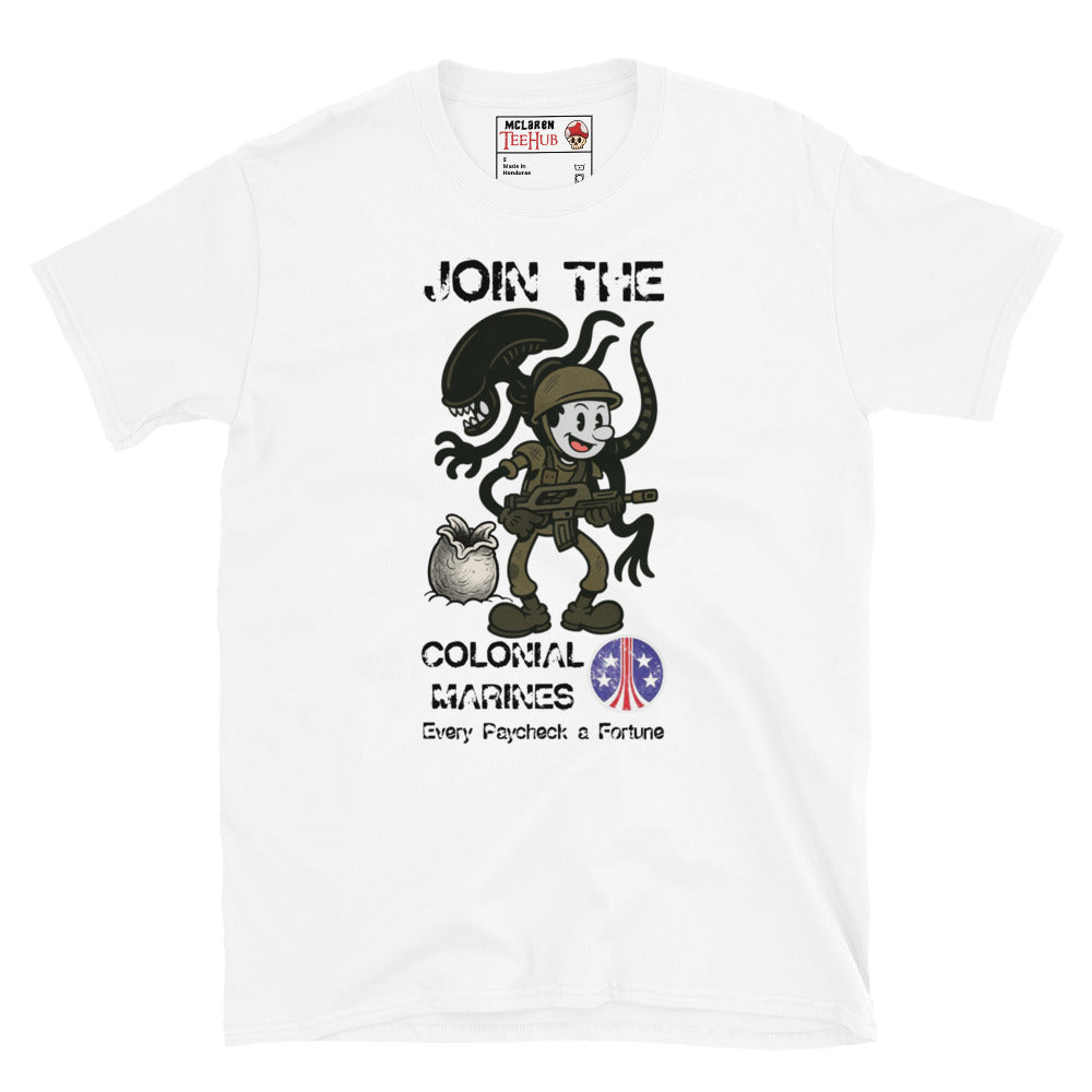 Aliens Join the Colonial Marines Retro T-Shirt