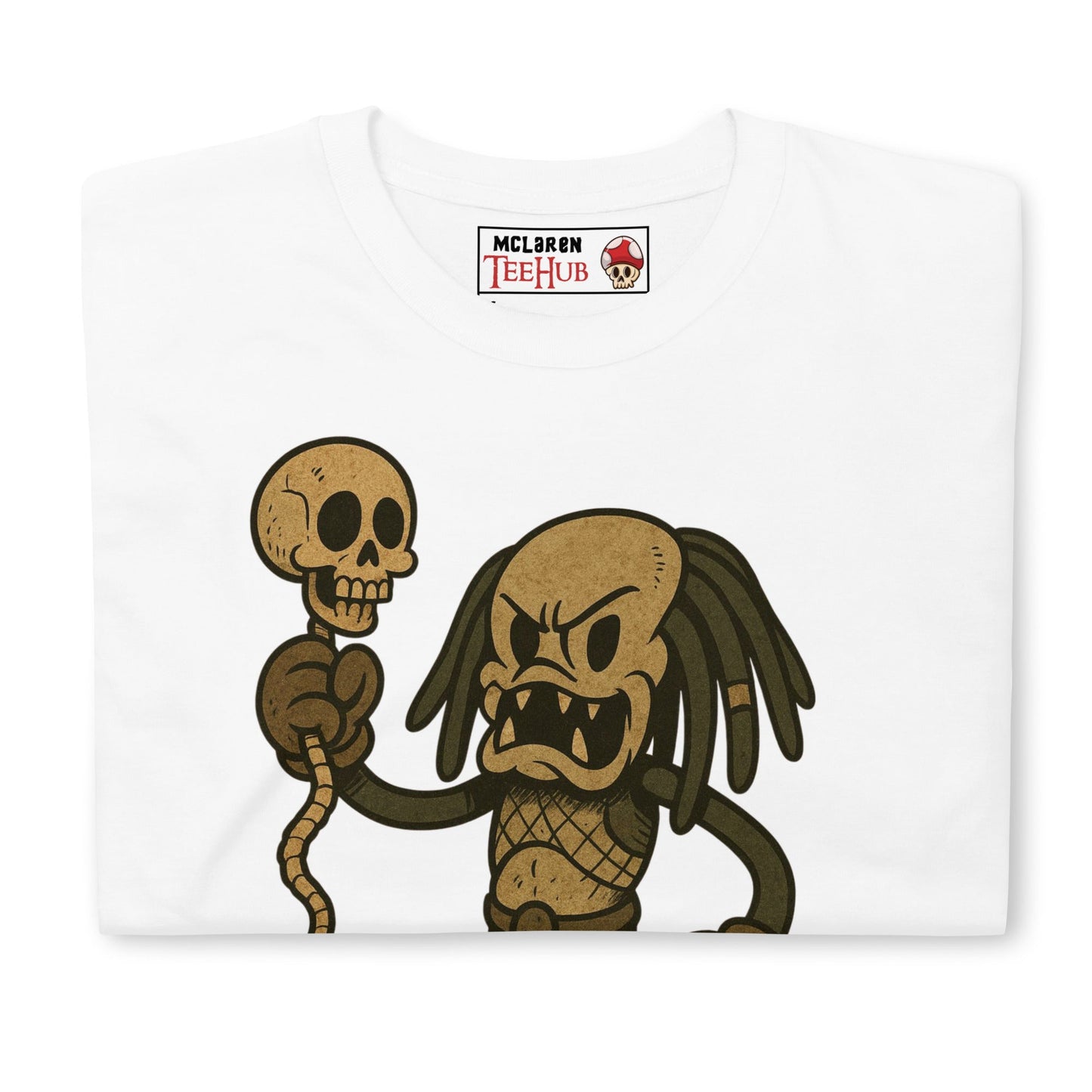 Predator Retro Cartoon T-Shirt, Rubber Hose 80s Action Movie