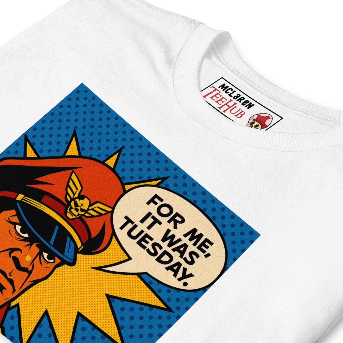 M. Bison “For Me, It Was Tuesday” T-Shirt – Street Fighter Retro Gamer Tee