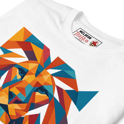 Geometric Lion Face T-Shirt