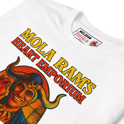 Mola Ram's Heart Emporium T-Shirt – Funny Indiana Jones Temple of Doom Parody Tee