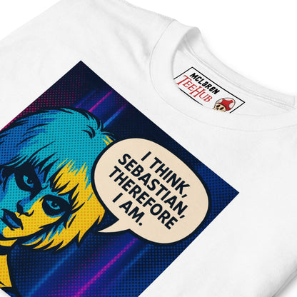Pris T-Shirt – Blade Runner Inspired Pop Art Tee with “I Think, Sebastian” Quote