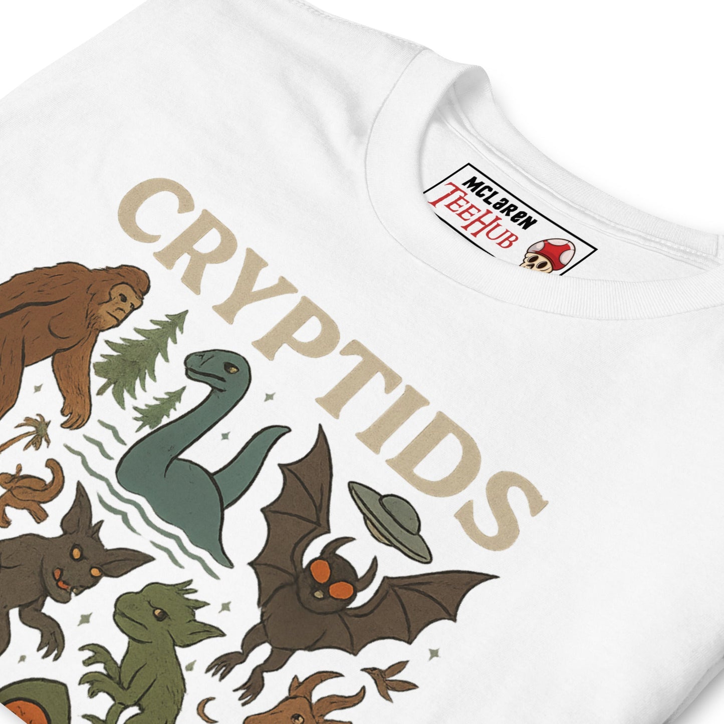 Cryptids T-Shirt – Cute & Creepy Mythical Creature Illustration Tee