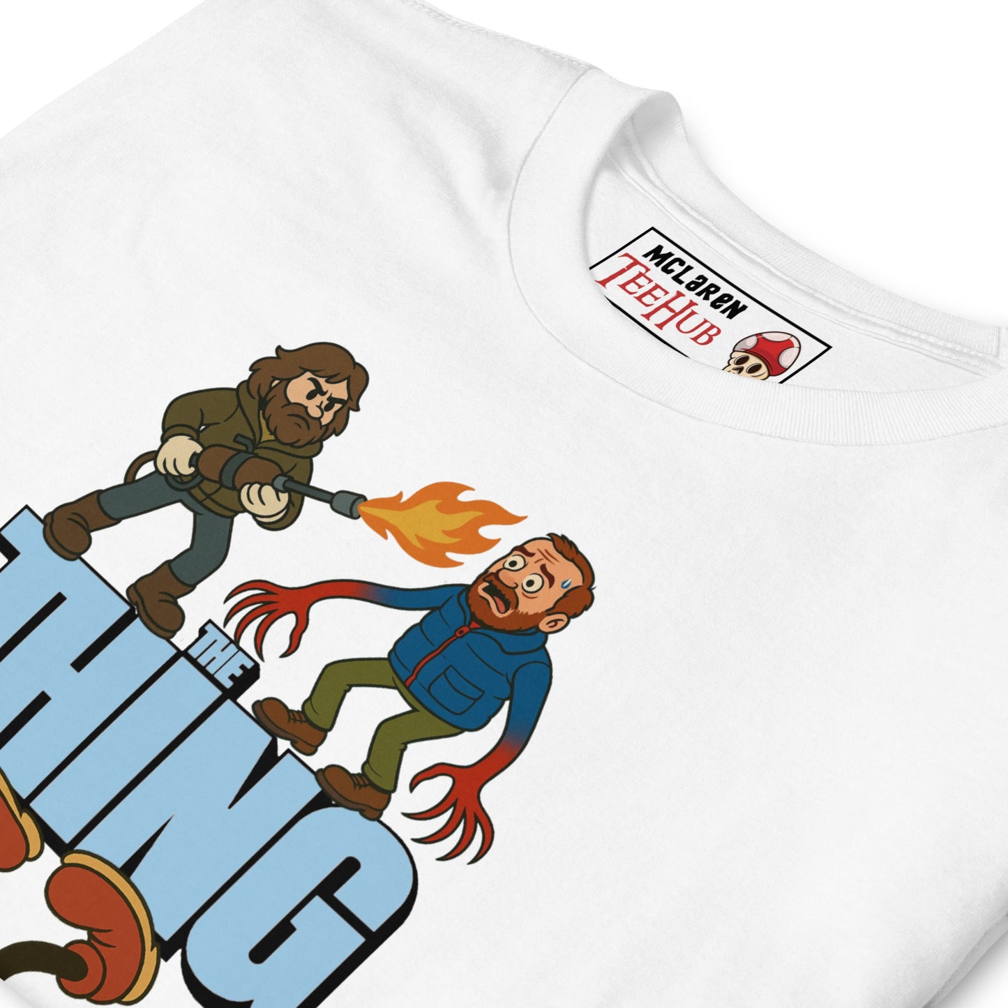The Thing Cartoon Parody T-Shirt – Funny Retro Horror Design