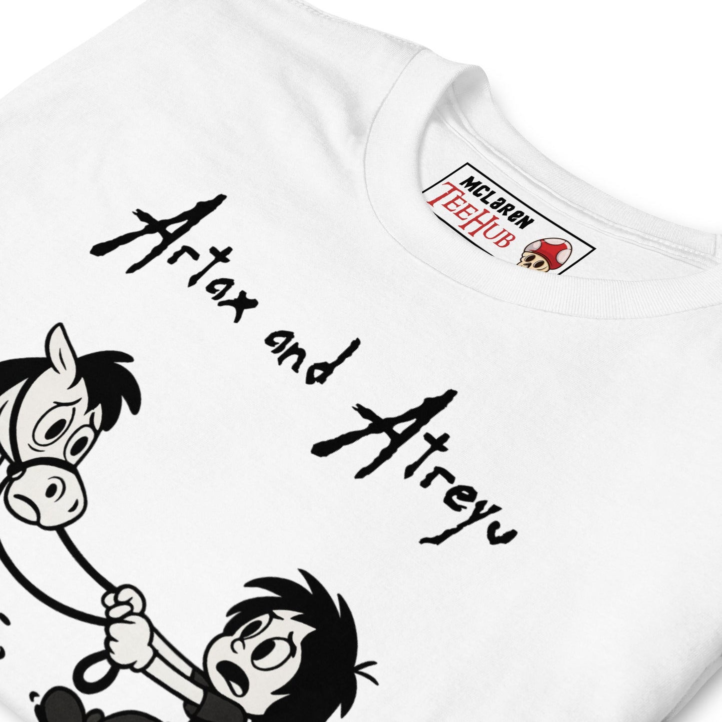 Artax & Atreyu – Swamp of Sadness Cartoon T-Shirt | NeverEnding Story Parody Tee