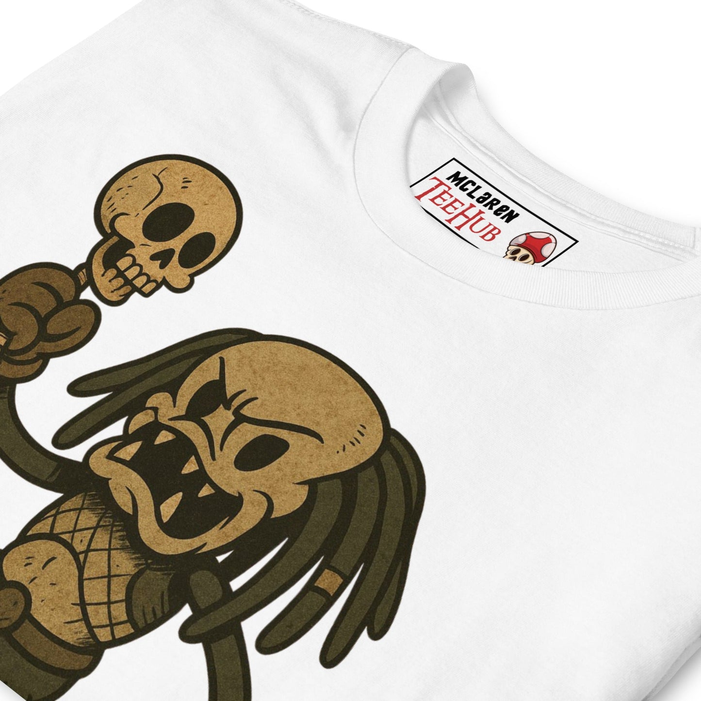 Predator Retro Cartoon T-Shirt, Rubber Hose 80s Action Movie