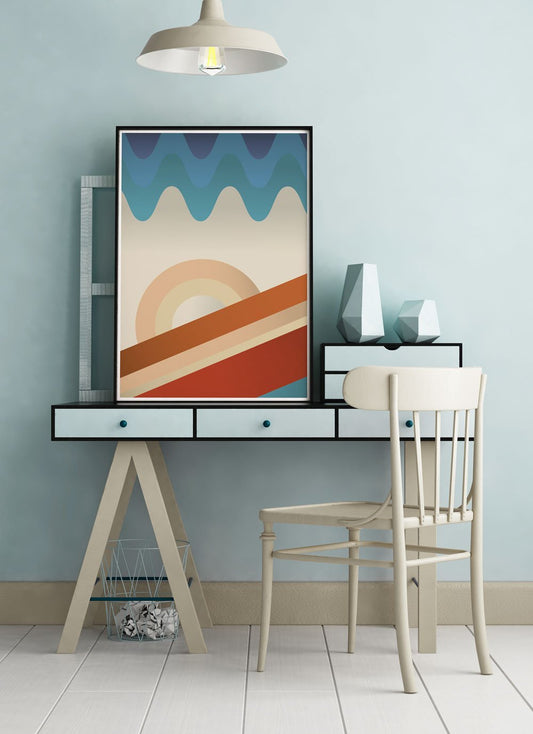 Upside Down Retro Art Print