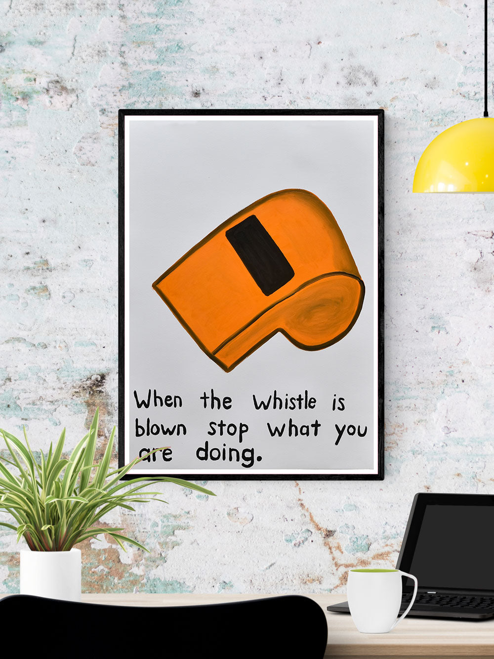 When the Whistle is Blown Quirky Wall Art