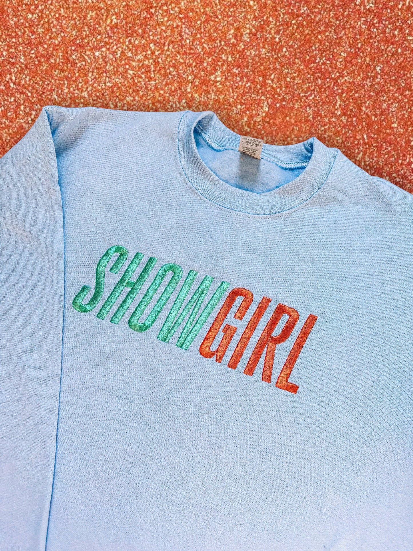 SHOWGIRL embroidered sweatshirt