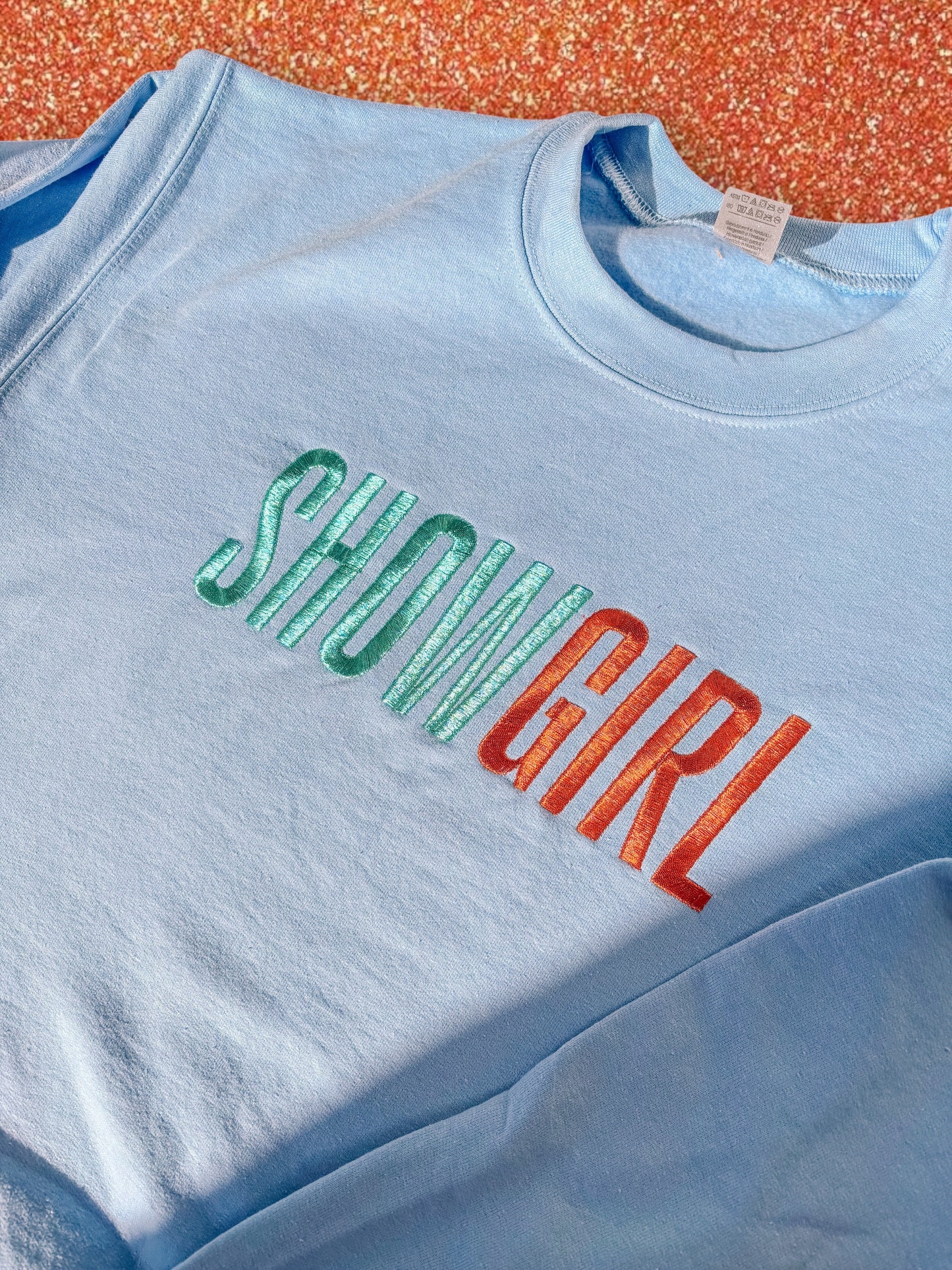 SHOWGIRL embroidered sweatshirt