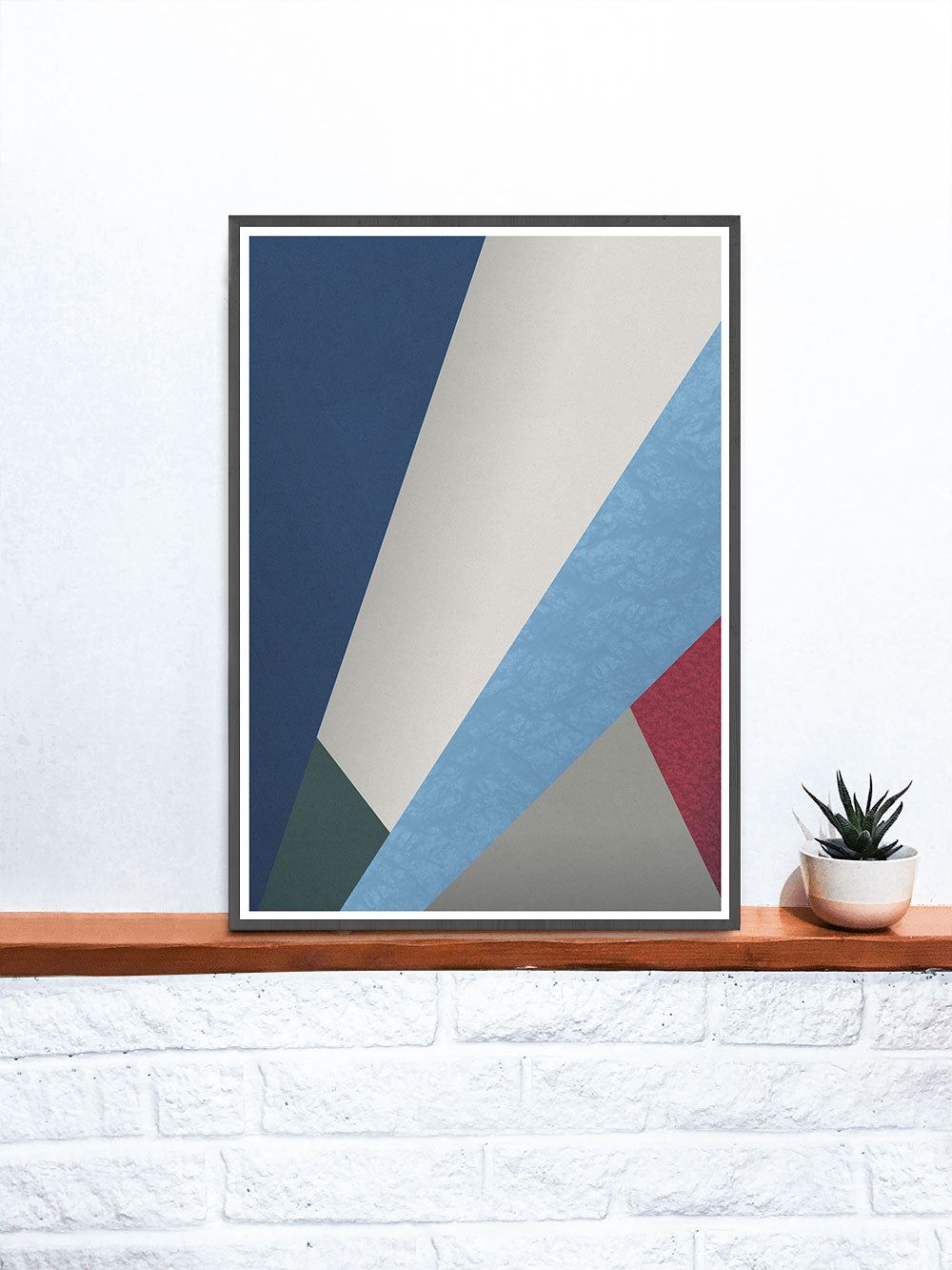 Winter Trend Geometric Poster Design