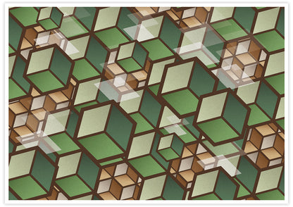 Woodland Cubes 3D Cube Wall Art