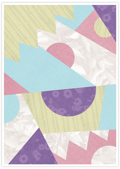 Zig Zag Pop Pastel Geometric Wall Art