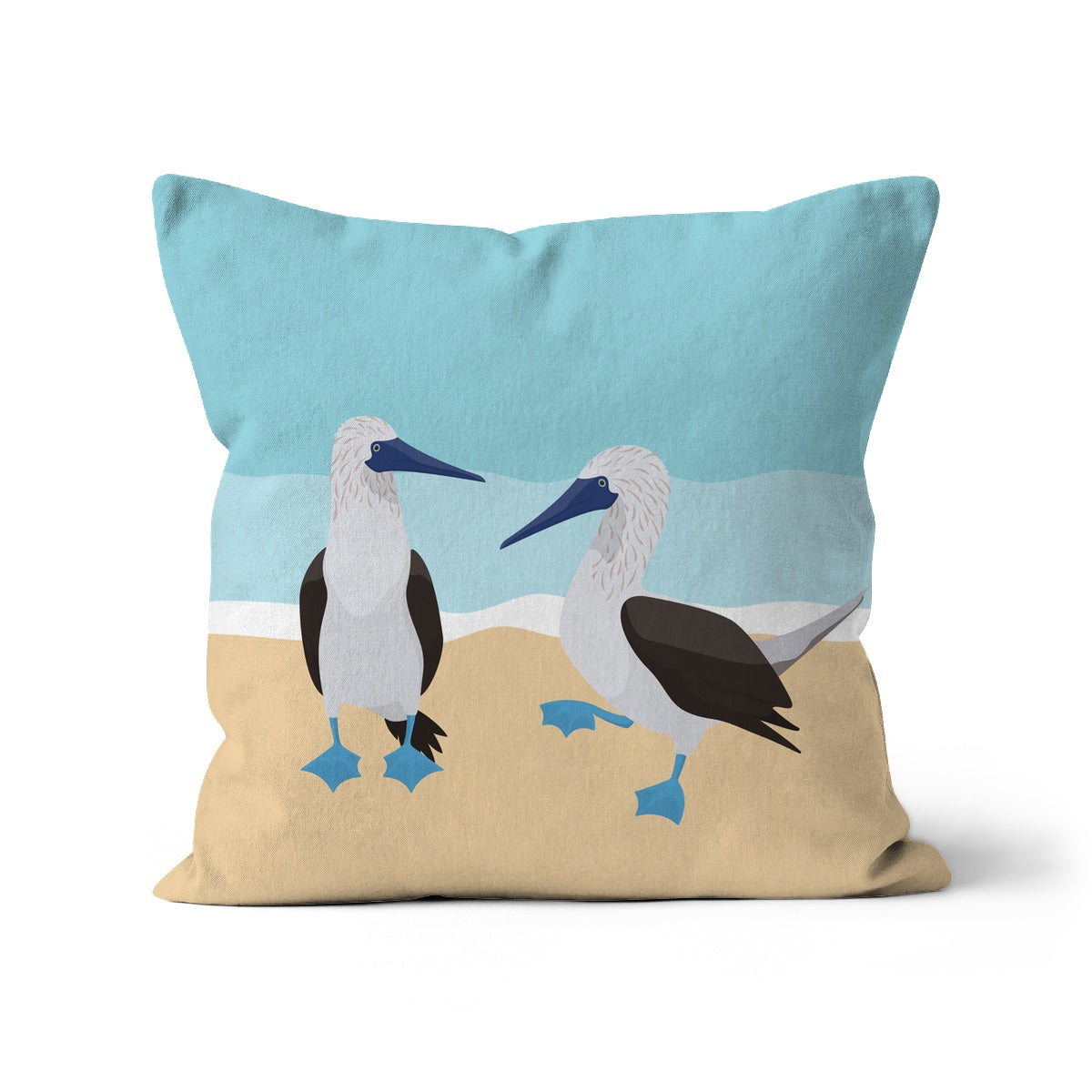 Blue-footed Boobies Cushion