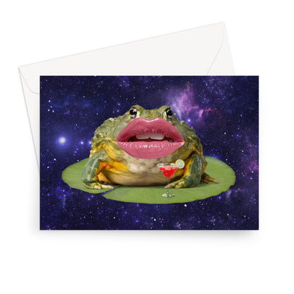 Margarita Space Frog Card