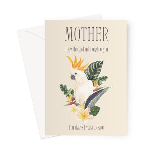 Mother's Day Card: Cockatoo