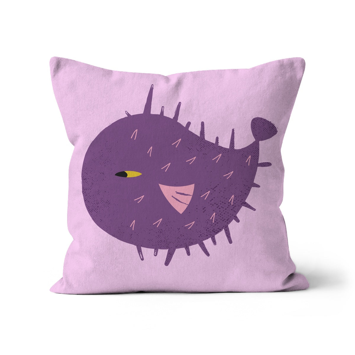 Purple Puffer Fish Cushion